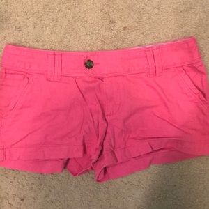 Hot pink shorts